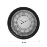 Nopla Inart wall clock in antique black and gold tone D60.2x5.6cm - Слика 2