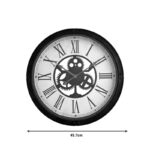 Candal Inart wall clock in black antique shade D45.7x5.2cm - Image 2