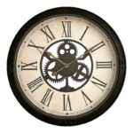 Candal Inart wall clock in black antique shade D45.7x5.2cm