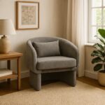 Armchair Playmob fabric in gray shade 69x65x79cm - Слика 2