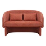 Two-seater sofa Playmob fabric in tile shade 128x65x79cm - Image 5