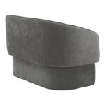 Two-seater sofa Playmob gray fabric 128x65x79cm - Слика 3