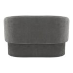 Two-seater sofa Playmob gray fabric 128x65x79cm - Слика 6