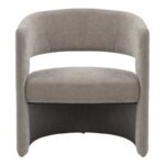 Leicy fabric armchair in gray-beige shade 69x63x76.5cm - Слика 5
