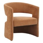 Фотелја Leicy ткаенина во кафеава нијанса 69x63x76.5 см