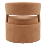 Armchair Leicy fabric in brown shade 69x63x76.5cm - Слика 6