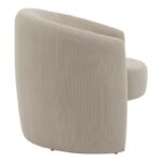 Barken armchair fabric in beige shade 77x74.5x73cm - Слика 4