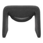 Armchair Clous bouclé fabric in charcoal shade 86x77x73.5cm - Image 6