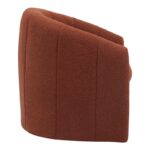 Fassy armchair boucle fabric in tile shade 80x66x80cm - Image 5