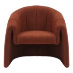 Fassy armchair boucle fabric in tile shade 80x66x80cm - Image 6