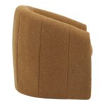 Fassy armchair boucle fabric in mustard shade 80x66x80cm - Image 4