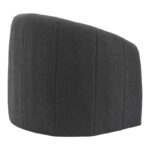 Fassy armchair bouclé fabric in charcoal color 80x66x80cm - Image 3