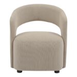 Armchair Lemouton fabric in beige shade 69.5x66x80cm - Слика 5