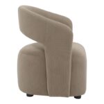 Armchair Lemouton fabric in gray-beige shade 69.5x66x80cm - Слика 4