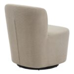 Swish rotating armchair boucle fabric in beige shade 63x76x76.5cm - Слика 3