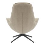 Armchair rotaitng Flago boucle fabric in beige shade 85x88x103.5cm - Слика 6