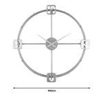 Wall clock Hunga Inart metal in gold color 60x7.5x60cm - Слика 2