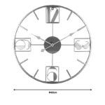 Wall clock Karf Inart metal in gold color 60x3x60cm - Image 2