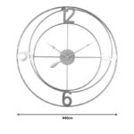 Wall clock Rive Inart metal in gold shade 80x3x80cm - Image 2