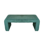 Gagga Inart stool velvet in green shade 110x40x45cm