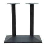Tabolosa metal table base in black shade 70x40x72cm - Слика 2