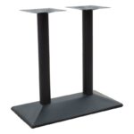 Tabolosa metal table base in black shade 70x40x72cm