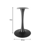 Cosmopol metal table base in black shade D50x72cm - Слика 2