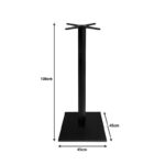 Cabanol metal table base in black shade 45x45x108cm - Слика 2