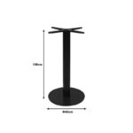 Stada metal table base in black shade D40x108cm - Image 2