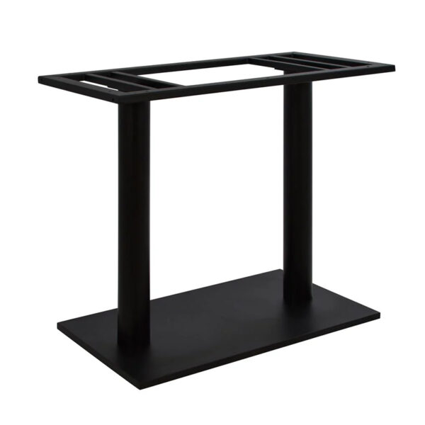 Soign metal table base in black shade 80x40x72cm