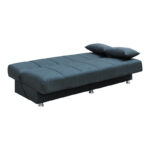 Romina 3-seater sofa-bed with storage space anthracite fabric 180x83x79cm - Слика 3