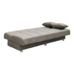 Romina 3-seater sofa-bed with storage space light beige fabric 180x83x79cm - Слика 3