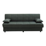 Romina 3-seater sofa-bed with storage space fabric in cypress shade 180x83x79cm - Слика 2