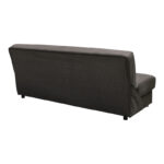 Romina 3-seater sofa-bed with storage brown fabric 180x83x79cm - Слика 5