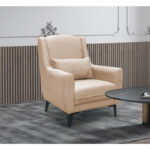 Armchair Medea fabric in beige shade 82x84x100cm - Слика 2