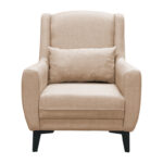 Armchair Medea fabric in beige shade 82x84x100cm - Слика 3