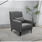 Medea armchair fabric in anthracite shade 82x84x100cm - Слика 2