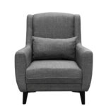 Medea armchair fabric in anthracite shade 82x84x100cm - Слика 3