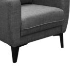 Medea armchair fabric in anthracite shade 82x84x100cm - Слика 5