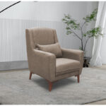 Medea armchair fabric in beige shade 82x84x100cm - Слика 2