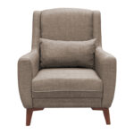 Medea armchair fabric in beige shade 82x84x100cm - Слика 3