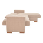 Corner reversible sofa-bed with storage space Someil fabric in beige shade 230x156x80cm - Image 5