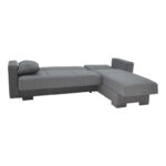 Corner reversible sofa-bed with storage space Someil fabric in anthracite shade 230x156x80cm - Слика 2
