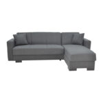 Corner reversible sofa-bed with storage space Someil fabric in anthracite shade 230x156x80cm - Слика 3