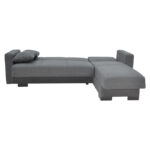 Corner reversible sofa-bed with storage space Someil fabric in anthracite shade 230x156x80cm - Слика 4