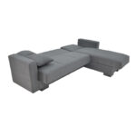 Corner reversible sofa-bed with storage space Someil fabric in anthracite shade 230x156x80cm - Слика 6