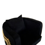 Roblu armchair gold metal and velvet in black shade 72x77.4x70cm - Слика 5