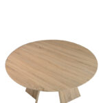 Bibble table MDF in natural shade D120x76cm - Слика 3