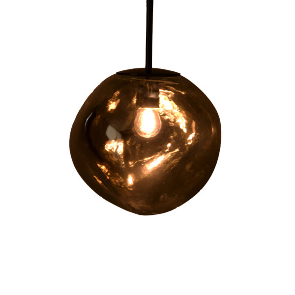 Таванска светилка Gloine E27 во сребрена боја D28x60cm