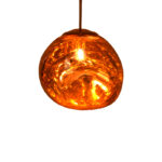 Ceiling light Gloine E27 in copper color D28x60cm